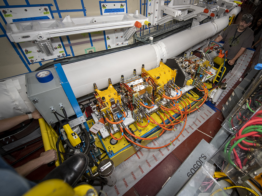 Section of an accelerator.