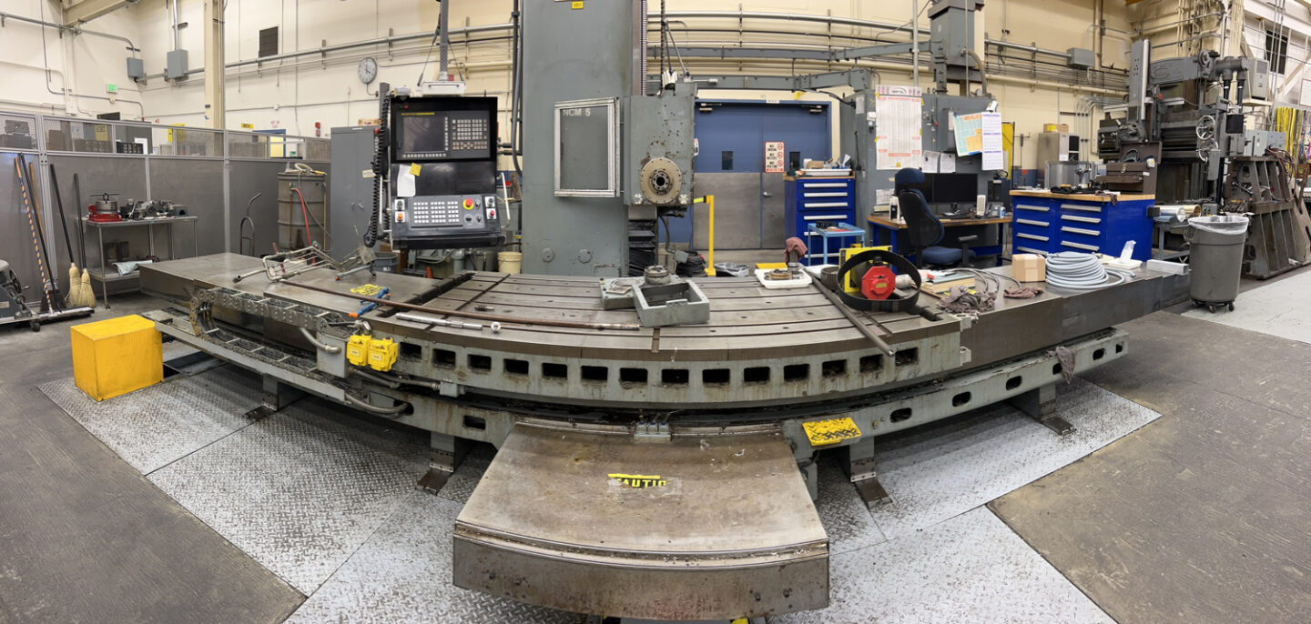 the old Large Format CNC machine to be replaced