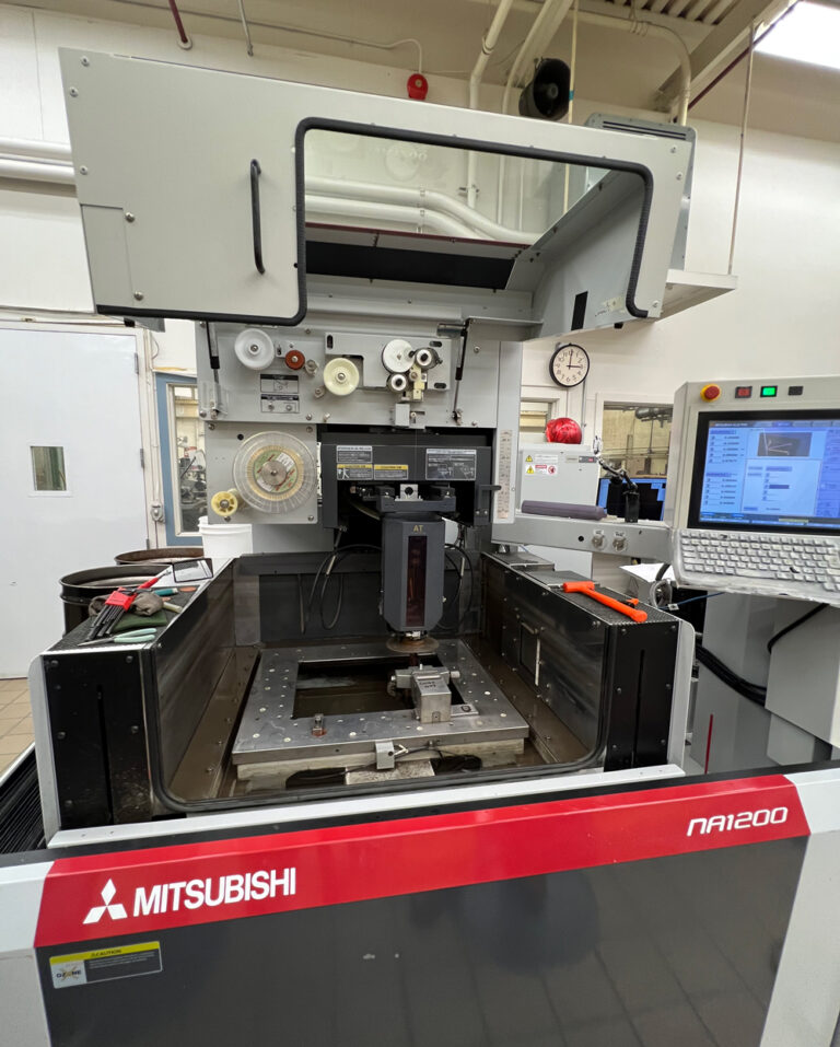 Four-axis wire EDM machine for high-precision sculpting and contouring of metal materials