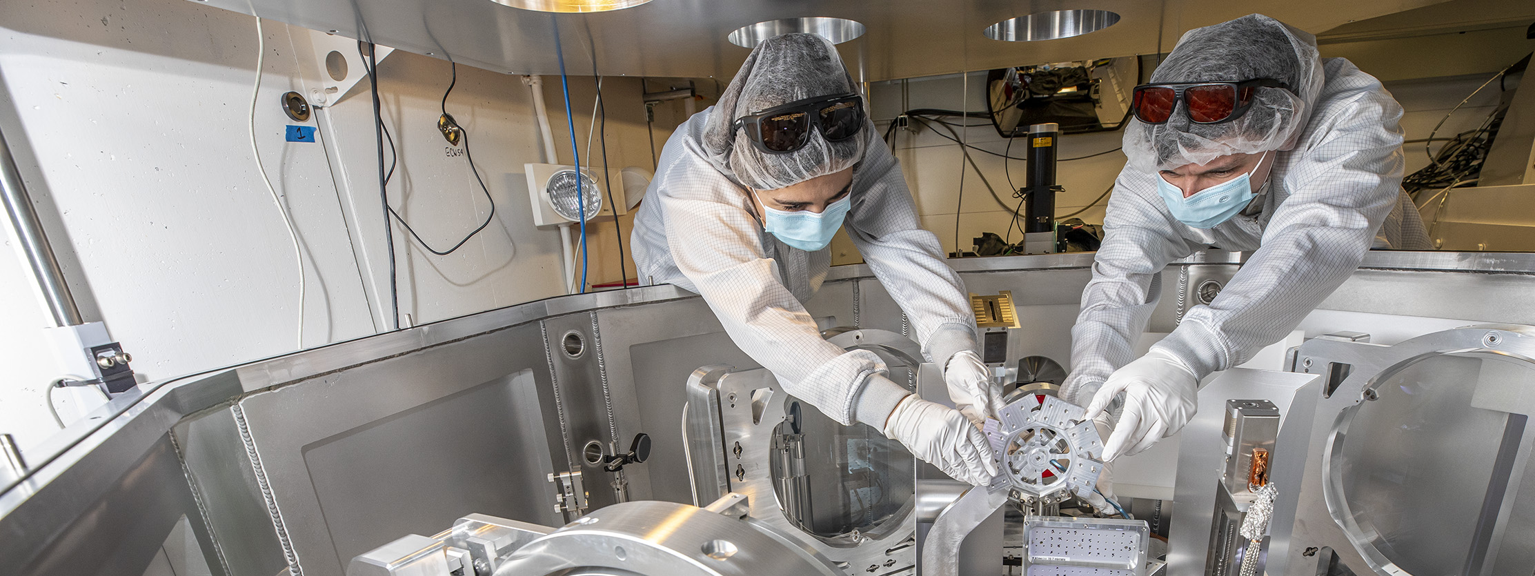 Students making adjustments to iP2 at BELLA.