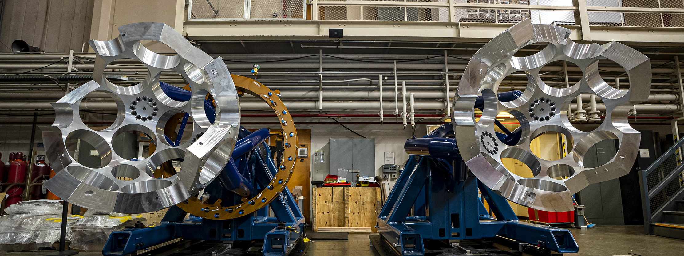 Showing the two halves of GRETA as it is being constructed.