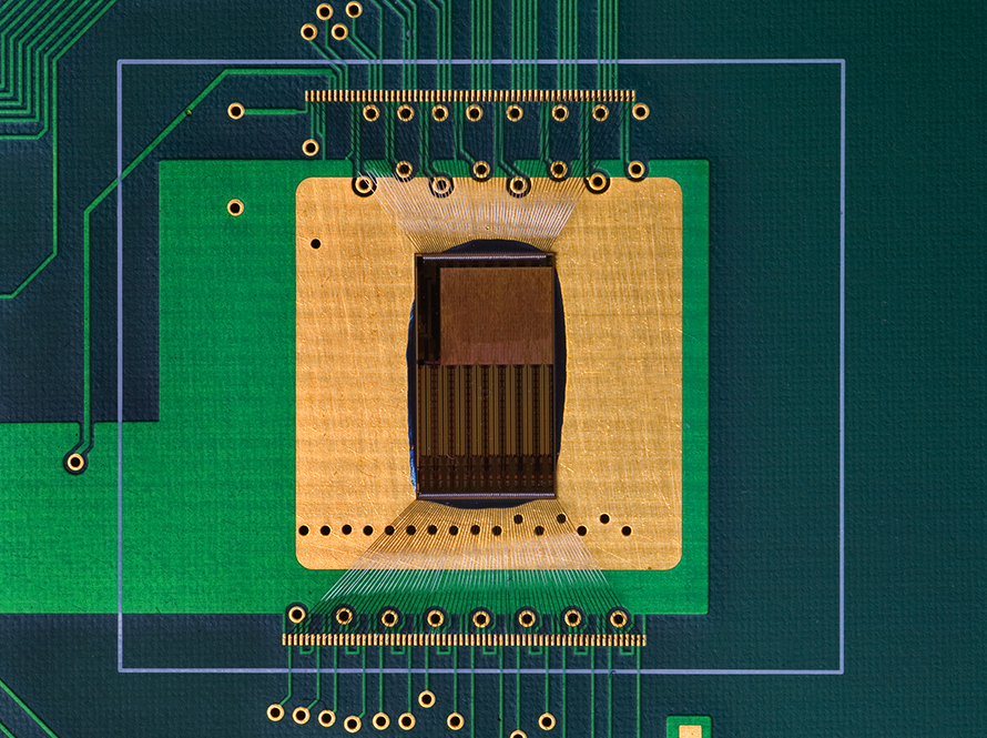 Rendering of a circuit board.