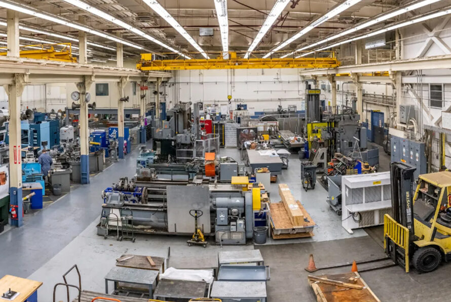 Berkeley Lab's main Machine Shop floor