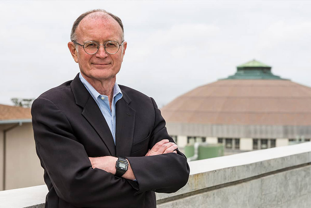 Mike Witherell with ALS building in the background