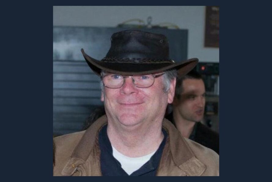 Denis Peterson in his signature hat