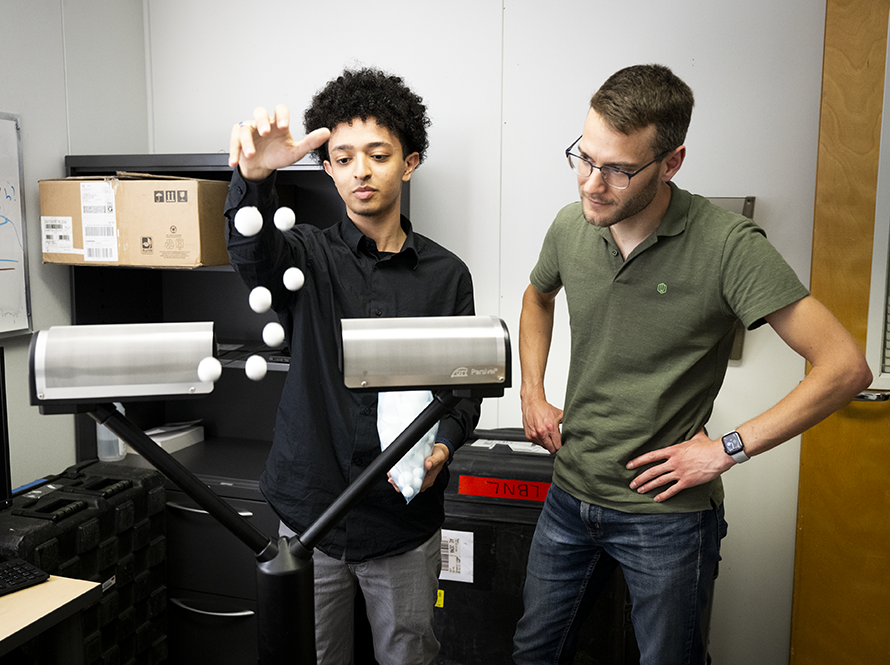 Two participants in the Community College Internship program.