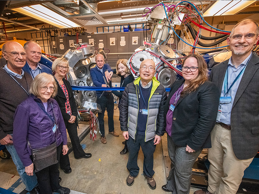 Project managers at the GRETA workshop dedication ceremony.