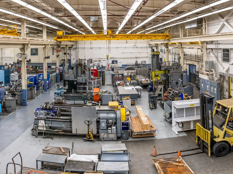 Engineering shop floor.